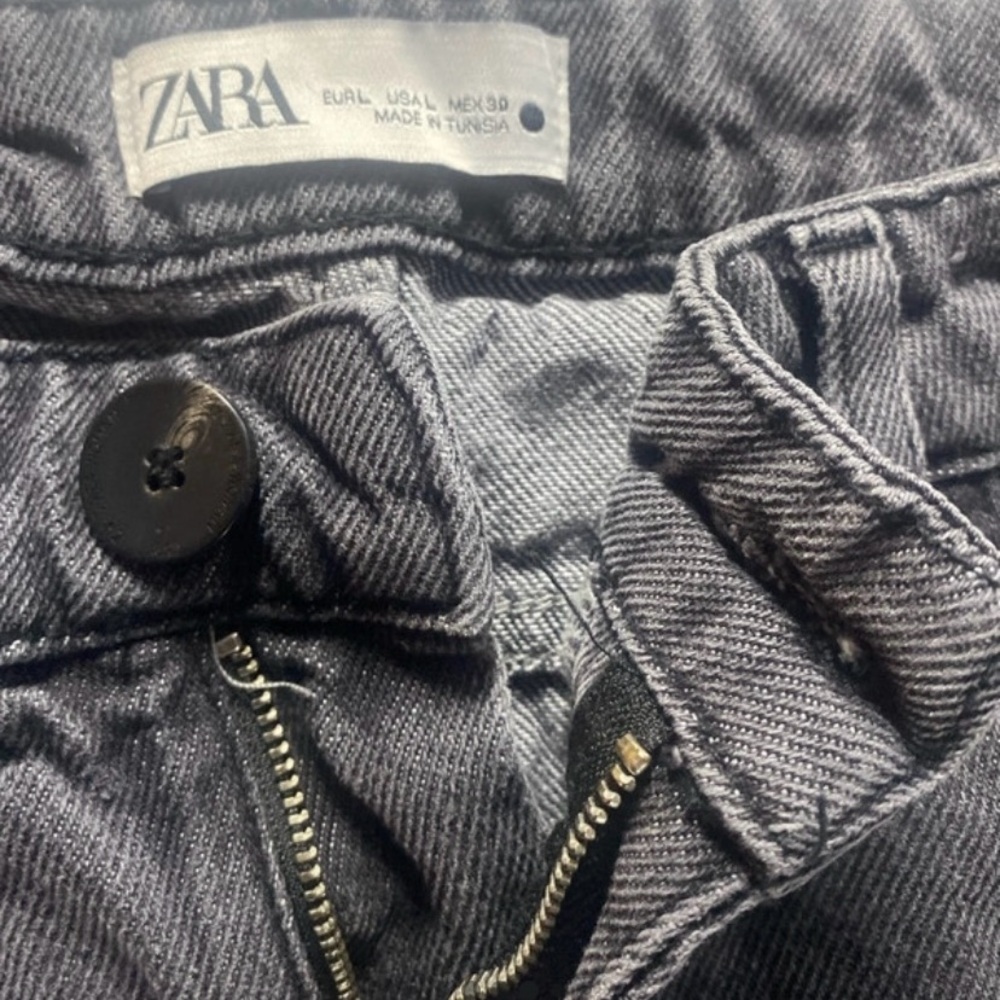 Zara Charcoal Soft Denim Pants